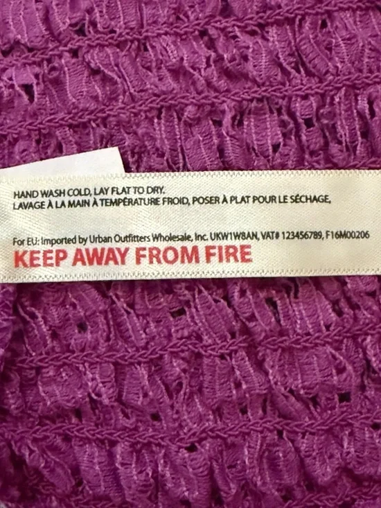 Free People Intimately FP One Radiant Orchid Lace Bralette XL NWT Boho Crochet - Picture 5 of 7